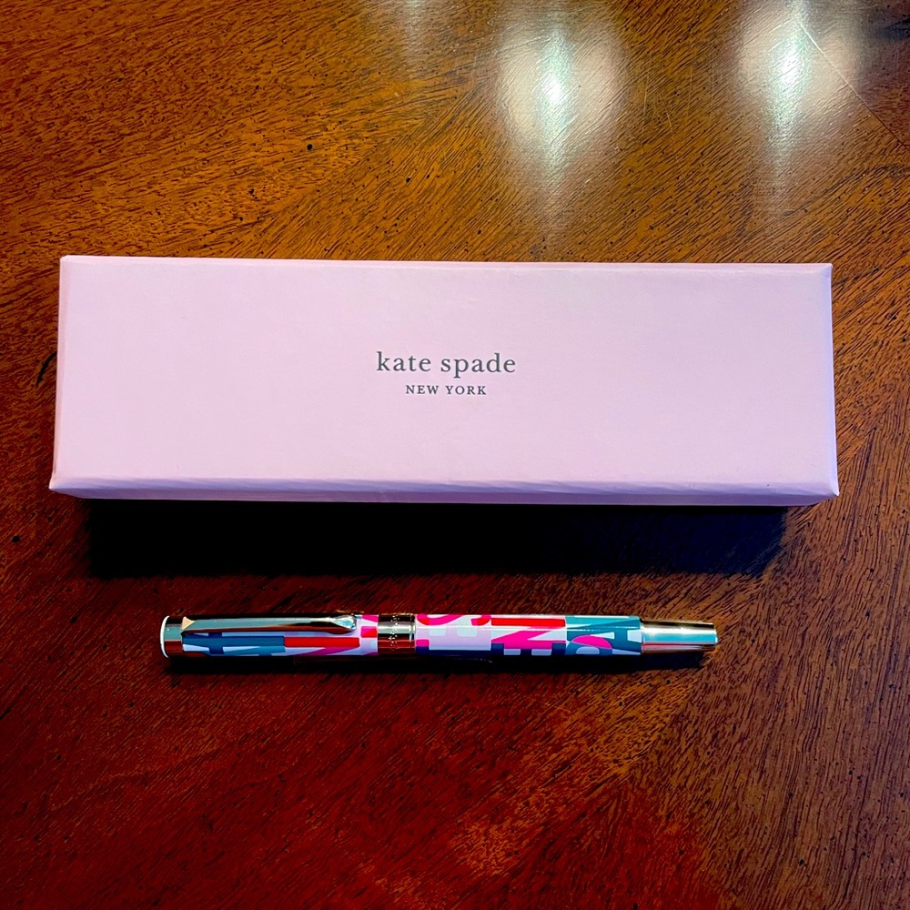 KATE SPADE NEW YORK LAYERED LOGO BALL POINT PEN